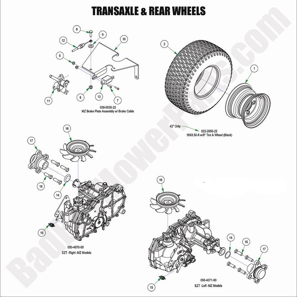 2024 MZ Rambler - Transaxle & Rear Wheels